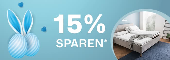 Oster Sale auf ergonomische Matratzen - 15% sparen