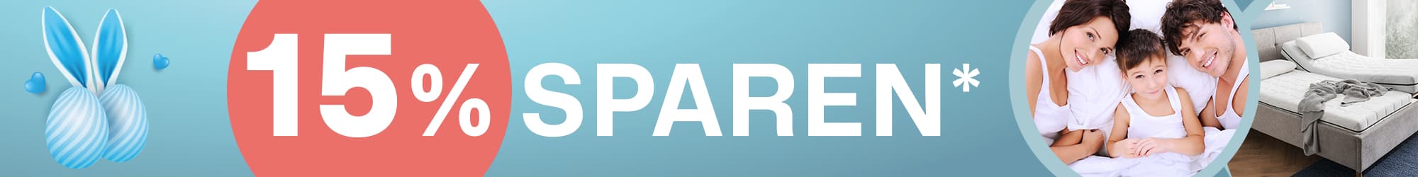 Oster Sale auf ergonomische Matratzen - 15% sparen
