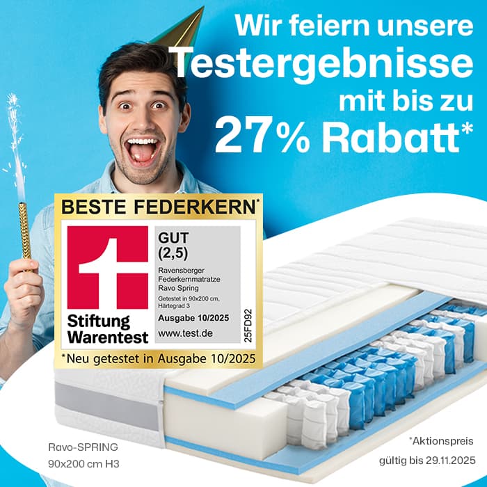 Ravo-SPRING Matratze - bis zu 27% sparen