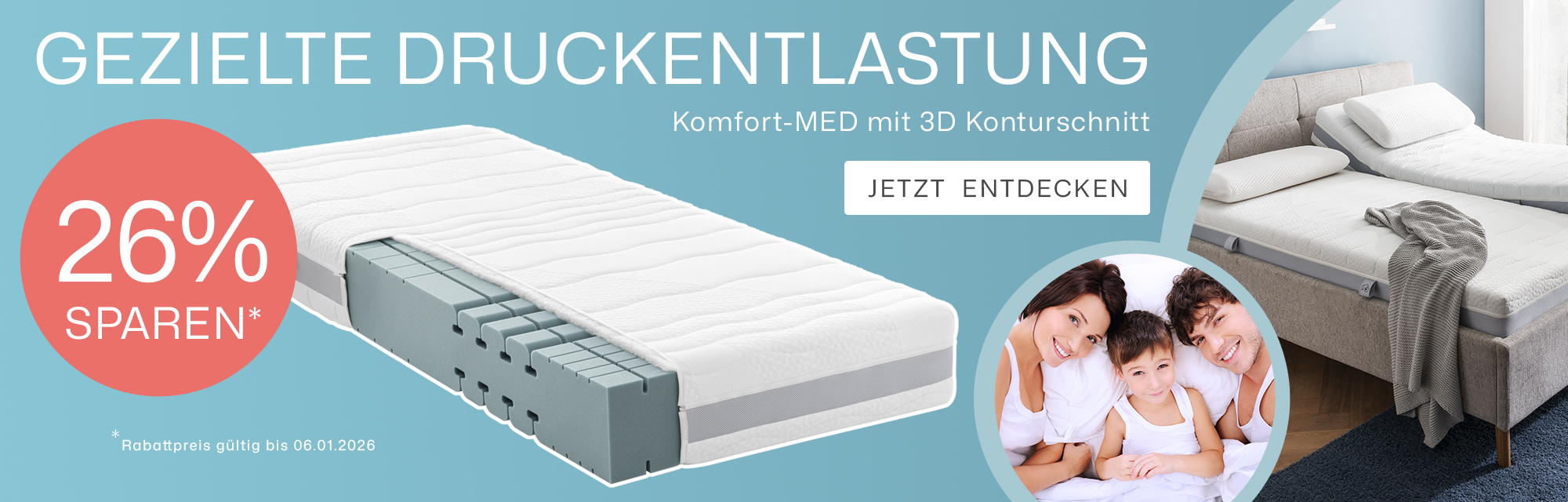 Komfort-MED Matratze - 10% sparen