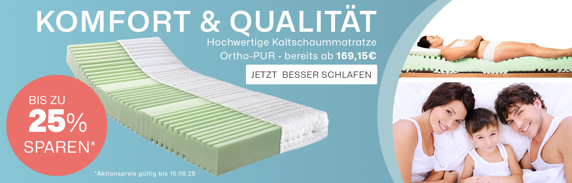 Ortho-PUR Matratze - Bis zu 25% sparen