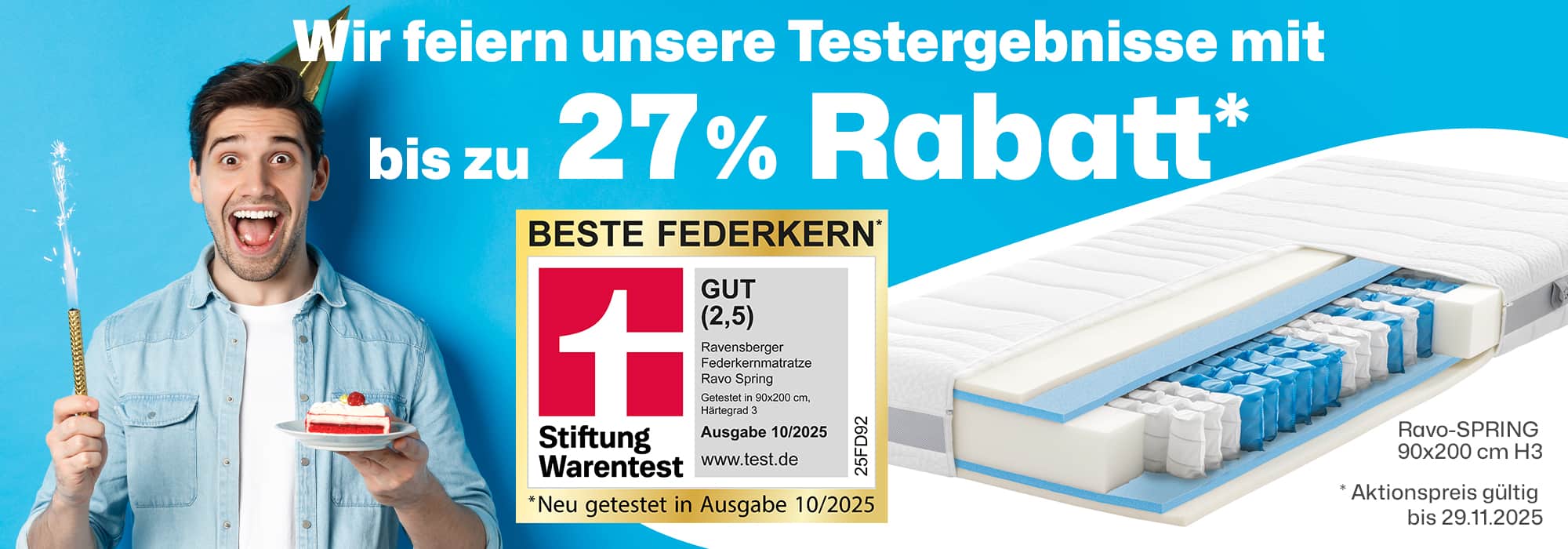 Ravo-SPRING Matratze - bis zu 27% sparen