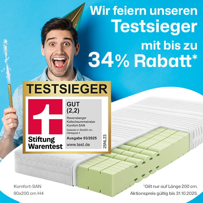 Komfort-SAN Matratze - bis zu 34% sparen